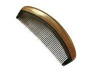 horn comb with wooden frame jm002
