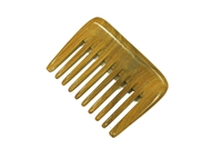 wide tooth green sandalwood pocket comb wc051