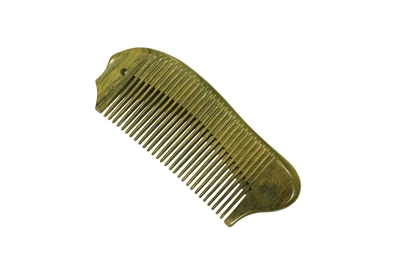 medium tooth green sandalwood pocket comb wc039