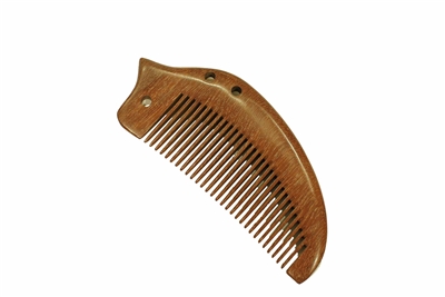 medium tooth red sandalwood pocket comb wc042red