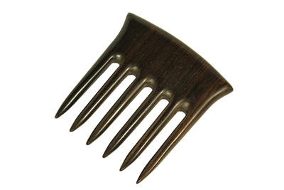 A sandalwood handmade hair fork.