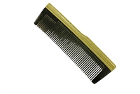 horn comb with wooden frame jm015