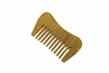 wide tooth green sandalwood pocket comb wc014
