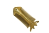 Green Sandalwood Fish-Shaped Mixed Tooth Comb - WC017