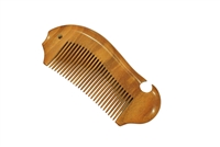 medium tooth brown sandalwood comb wc025