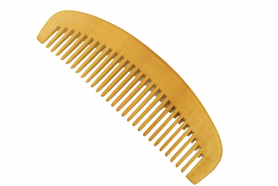 wide tooth peachwood comb wc027