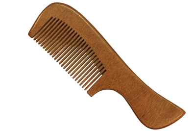 Red Sandalwood Comb with Handle wc047