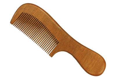 Red Sandalwood Comb with Handle wc048