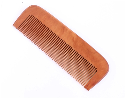 medium tooth peachwood comb wc054f