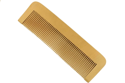 medium tooth peachwood comb