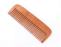 wide tooth peachwood comb wc055f