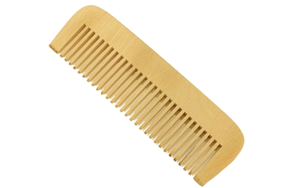 wide tooth peachwood comb wc055