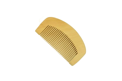 medium tooth boxwood pocket comb.