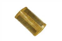 Fine tooth green sandalwood pocket comb wc071