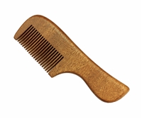 medium tooth red sandalwood pocket comb wc099