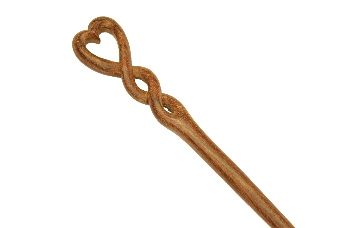 Wooden Hair Stick Hand-carved Sandalwood Hair Stick - WHS008B