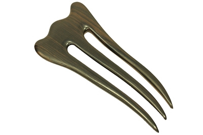 A sandalwood handmade hair fork.
